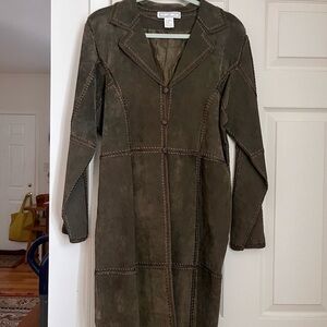 Elegant Olive Trench Coat